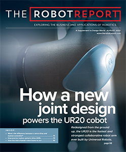 screenshot of The Robot Report august print issue
