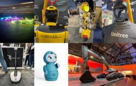 collage of images of robot from CES 2024.