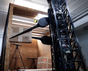 Dextrous Robotics' DX-1 trailer unloading robot uses 2 manipulators inspired by chopsticks.