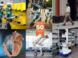a collage showing various robots that won a 2024 RBR50 Robotics Innovation Awards.