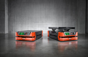 SAFELOG's mobile robots can operate in a range of warehouse and factory settings using Opteran Mind. | Source: SAFELOG.