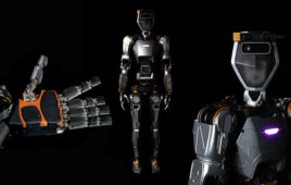 image of sanctuary humanoid robot showing hand detail, full body and torso.