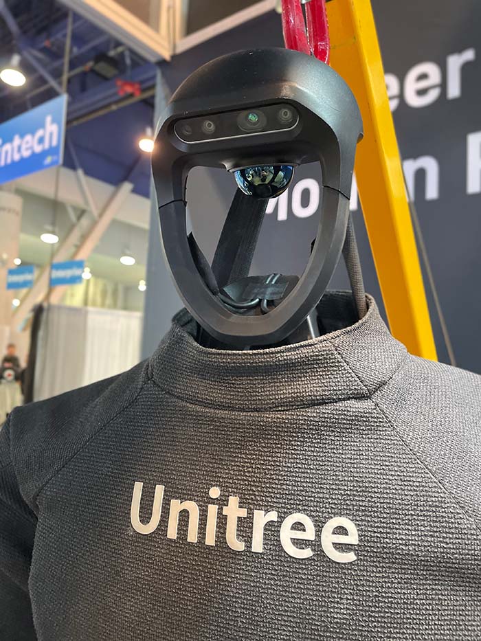 closeup hero image of the unitree h1 robot